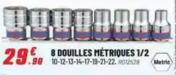 Brico Pro 8 douilles métriques 1/2 offre
