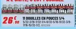 Brico Pro 11 douilles en pouces 1/4 offre