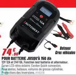 Brico Pro Autobest - pour batterie jusqu'a 150 ah offre