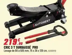 Brico Pro Autobest - cric 3 t surbaisse pro offre