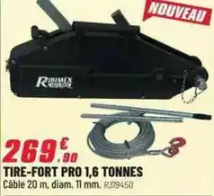 Brico Pro Tire-fort pro 1,6 tonnes offre