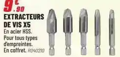Brico Pro Tous - extracteurs de vis x5 offre