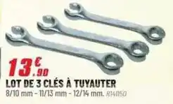 Brico Pro Lot de 3 clés à tuyauter offre