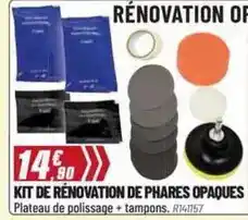 Brico Pro Kit de rénovation de phares opaques offre