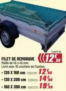 Brico Pro Maille - filet de remorque offre