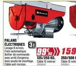 Brico Pro Palans electriques offre