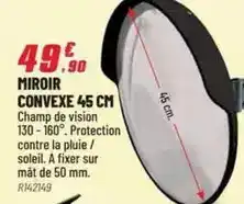 Brico Pro Miroir convexe 45 cm offre