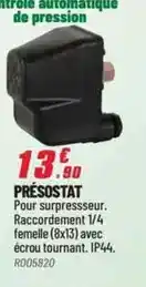 Brico Pro Présostat offre