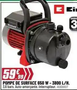 Brico Pro 3800 l/h offre