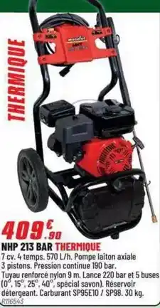 Brico Pro Nhp 213 bar thermique offre