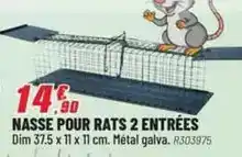 Brico Pro Dim - nasse pour rats 2 entrées offre