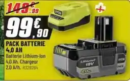 Brico Pro Pack batterie 4,0 ah offre