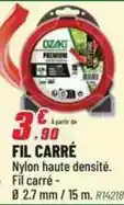 Brico Pro Nylon haute densité. fil carré offre