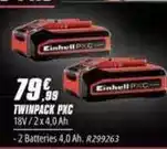 Brico Pro Einhell - twinpack pxc offre