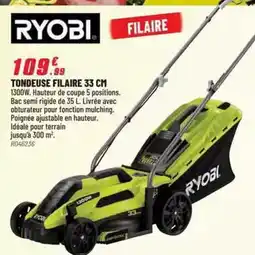 Brico Pro Ryobi - tondeuse filaire 33 cm offre