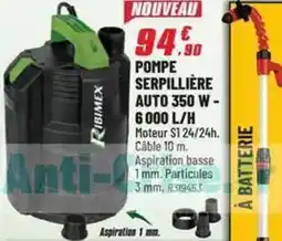 Brico Pro Pompe serpilliere auto 350 w - 6000 l/h offre