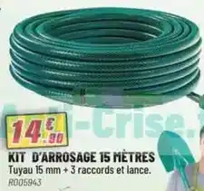 Brico Pro Kit d'arrosage 15 metres offre