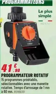 Brico Pro Programmateur rotatif offre