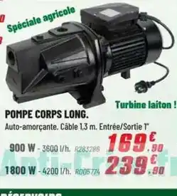 Brico Pro Pompe corps long offre