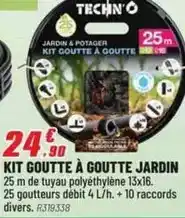 Brico Pro Kit goutte à goutte jardin offre