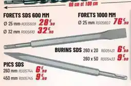 Brico Pro Forets sds 600 mm offre