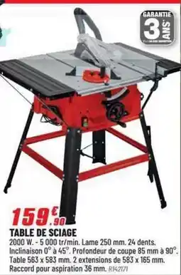 Brico Pro Table de sciage offre
