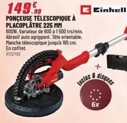 Brico Pro Einhell - ponceuse telescopique a placoplâtre 225 mm offre