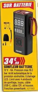 Brico Pro Gonfleur batterie offre