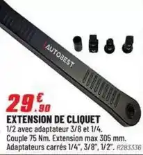 Brico Pro Autobest - extension de cliquet offre