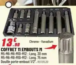 Brico Pro Coffret 11 embouts m offre
