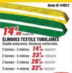 Brico Pro Élingues textile tubulaires offre
