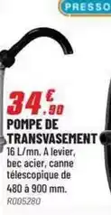 Brico Pro Pompe de transvastement offre