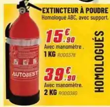Brico Pro Autobest - extincteur à poudre offre