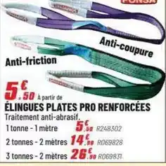 Brico Pro Élingues plates pro renforçées offre