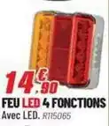 Brico Pro Feu led 4 fonctions avec led offre