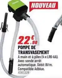 Brico Pro Adblue - pompe de transvastement offre