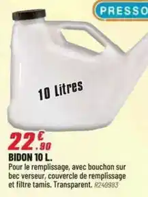 Brico Pro Bidon 10 l offre