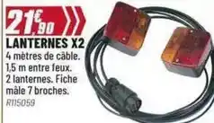 Brico Pro Lanternes x2 offre