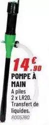 Brico Pro Pompe à main offre