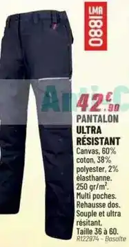 Brico Pro Pantalon ultra résistant offre