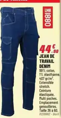 Brico Pro Jean de travail denim offre