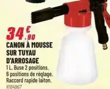 Brico Pro Canon - à mousse sur tuyau d'arrosage offre