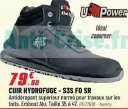 Brico Pro U - cuir hydrofuge - s3s fo sr offre