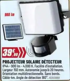 Brico Pro Projecteur solaire detecteur offre