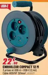 Brico Pro Enrouleur compact 12 m offre