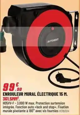 Brico Pro Autobest - enrouleur mural électrique 15 m offre