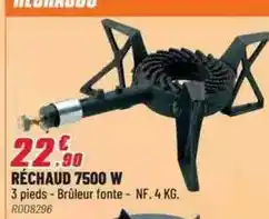 Brico Pro Réchaud 7500 w offre