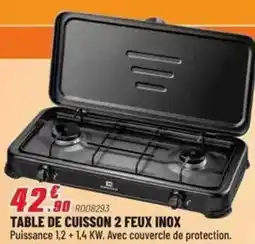 Brico Pro Table de cuisson 2 feux inox offre