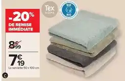 Carrefour Drive Tex - la serviette 50 x 100 cm offre