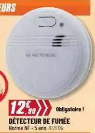 Brico Pro Détecteur de fumée offre